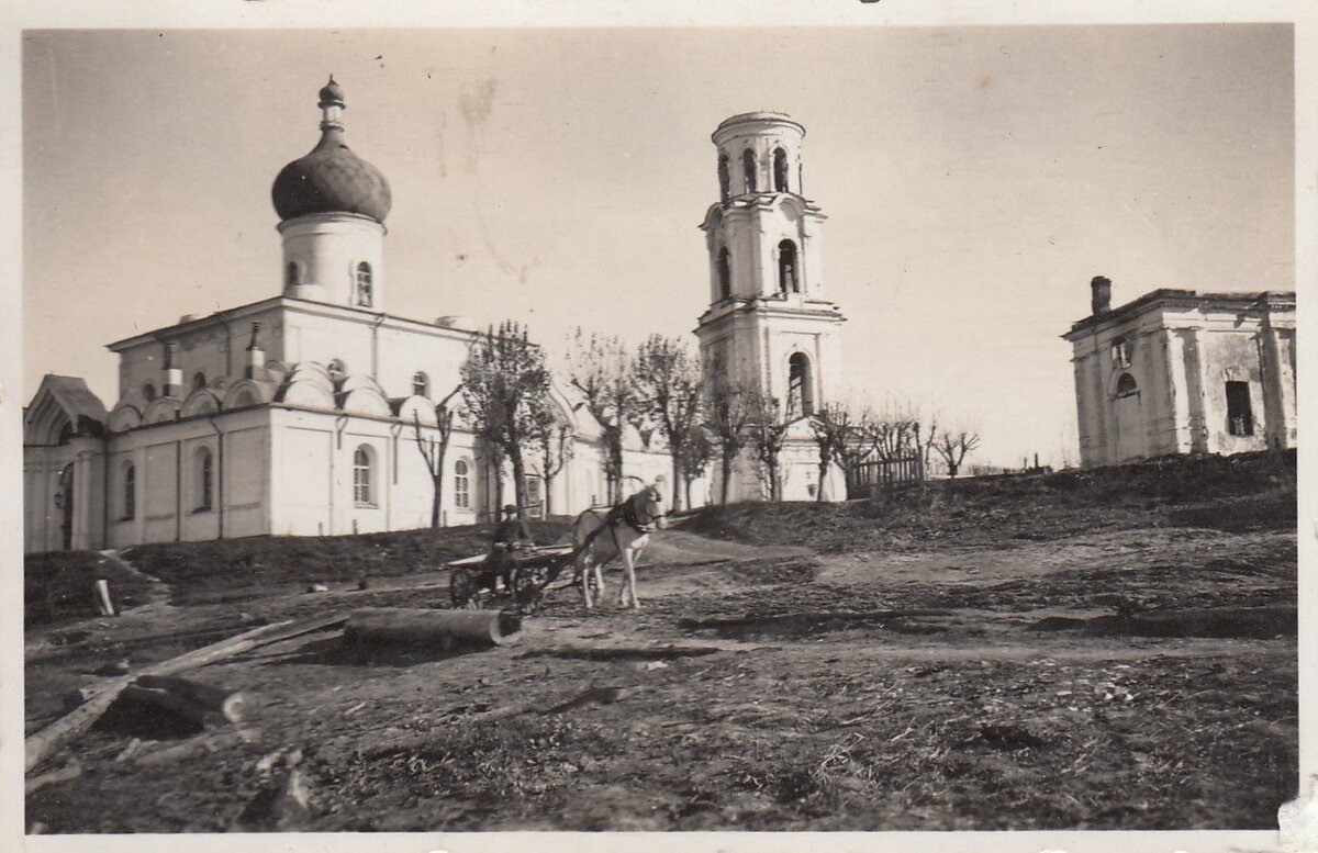 Храм старой Руссы пейзаж