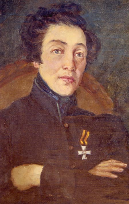 Художник В.И. Куделькин. Портрет Н. Дуровой .1953.jpeg