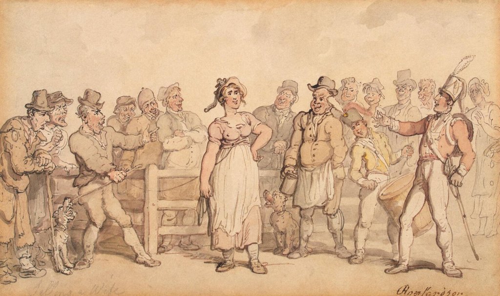 Rowlandson,_Thomas_-_Selling_a_Wife_-_1812-14.jpg