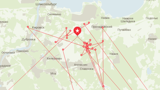 Назия карта ленинградской области