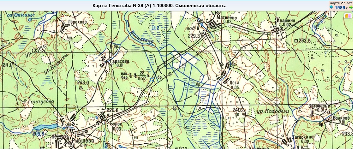Карта гагаринского района смоленской области подробная с деревнями