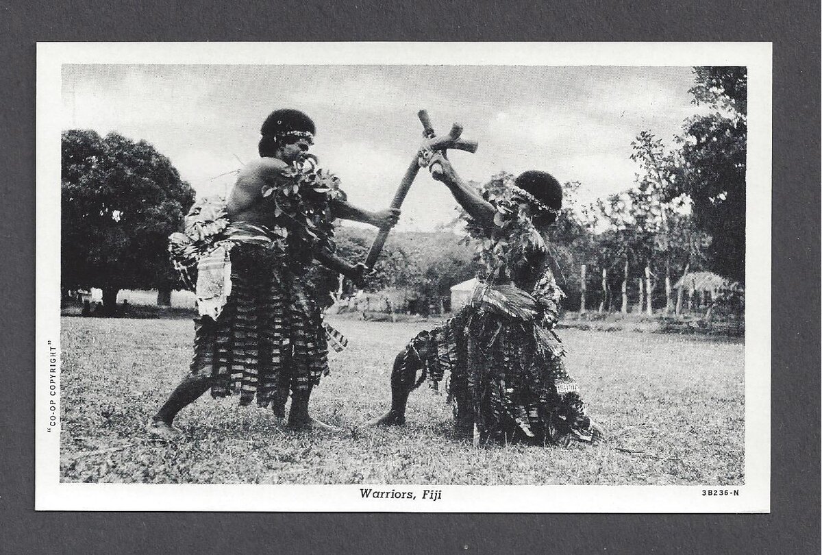 1943 fiji mock fight.jpg