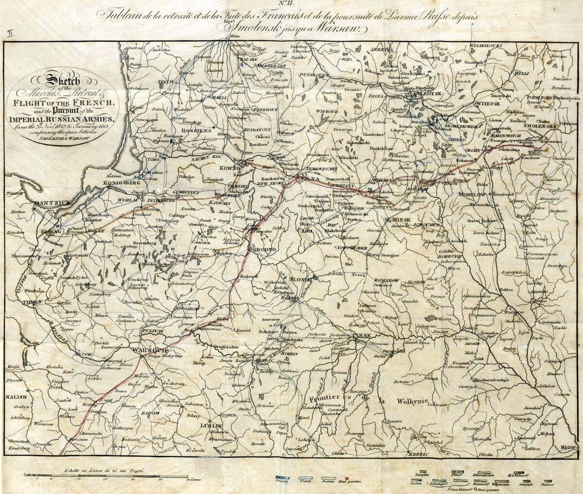 Карта российской империи 1812г