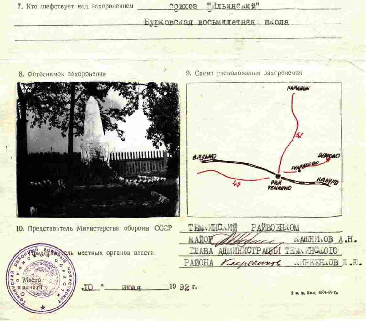 поиск захоронений московская область