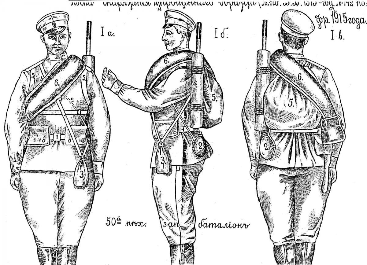 Как выглядела экипировка бойца пехоты красной армии в 1936 году выберите рисунок