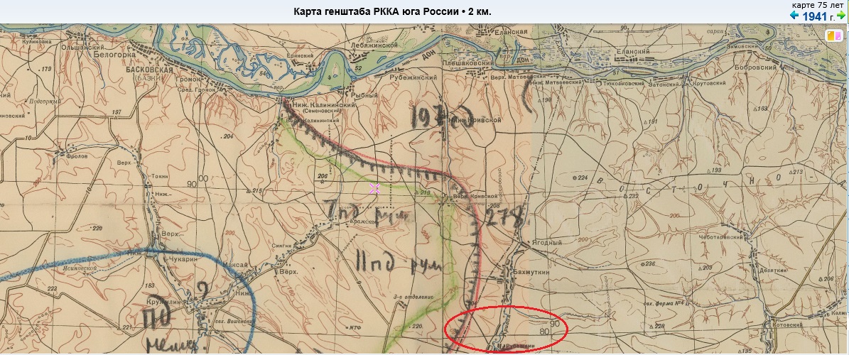 Карта серафимовичский район