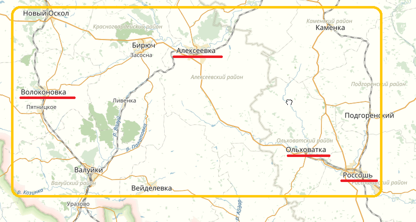 Ольховатка белгородская область новооскольский район карта