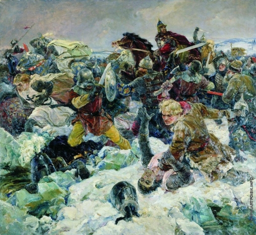 Ледовое побоище Серов В.А 1942 Холст, масло.jpg