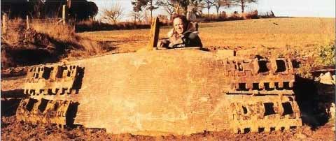 Tiger II turret recovered in France in 2001.jpg