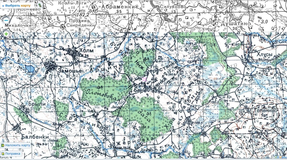 Карта каспля смоленская область
