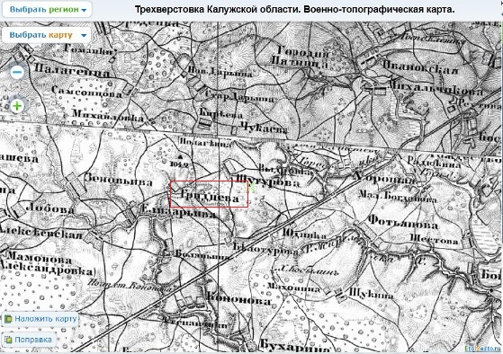 Карта трехверстка шуберта