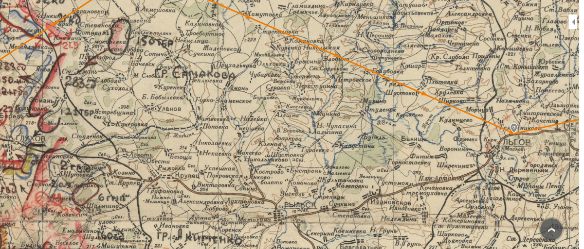 Расписание льгов рыльск. Карта Рыльска 19 века.