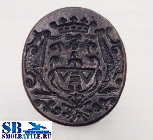 Герб "Поцей", печать на конец 18 века, графская мантия, орден Белого Орла. Предположительно...